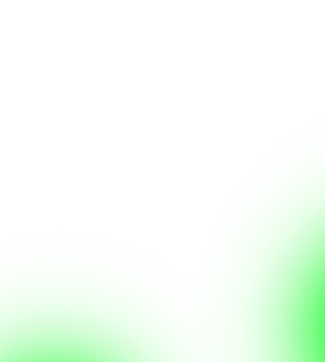 Green, transparent gradient